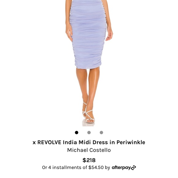 x REVOLVE India Midi Dress in Periwinkle
Michael Costello
Color: Periwinkle - Picture 4 of 10